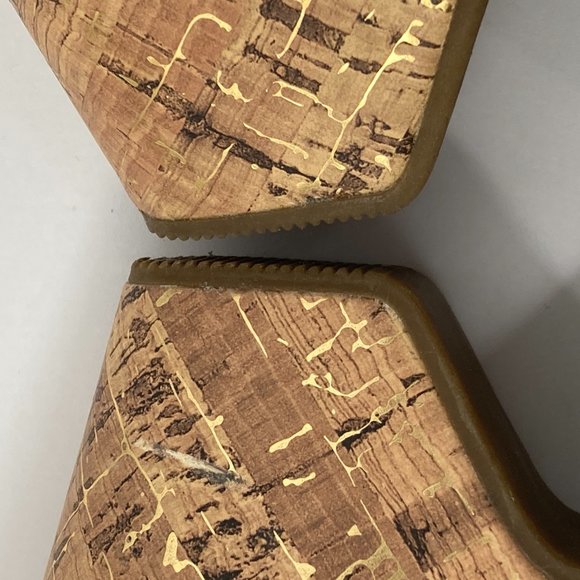 Croft & Barrow Metallic Margie Cork Slide Wedge Sandals - Picture 8 of 12